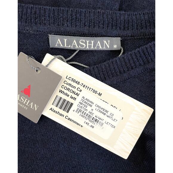 Alashan Cashmere Hotel Del Coronado Sweater Blue Medium Luxury Beach Resort - Picture 8 of 9